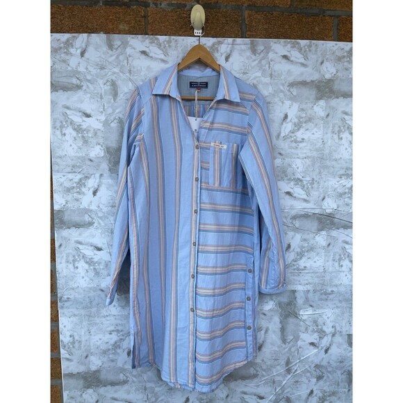 Amundsen Sports Beach Shirt dress size medium in carioca print color - Picture 1 of 12